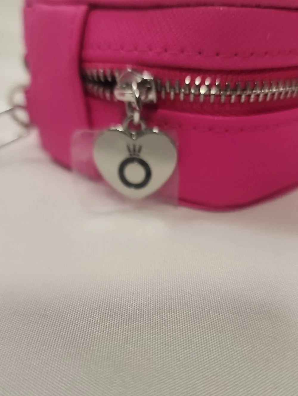 Pandora Pink Heart Shaped Jewelry Case Wristlet